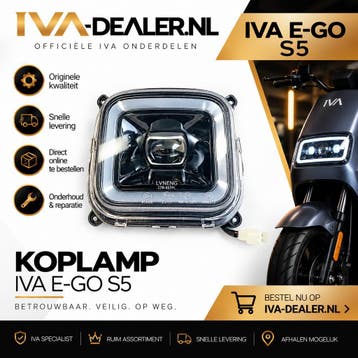 Koplamp IVA E-GO S5 | IVA-Dealer.nl, Verzenden, Nieuw, Koplamp, Overige merken