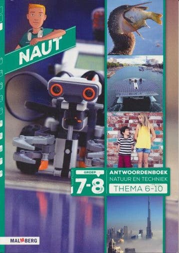 Naut versie 2 Antwoordenboek thema 6-10 groep 7 en 8, Verzenden, Nieuw