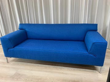 Design on Stock Bloq Bank | Kies stof naar wens + Garantie, Ophalen of Verzenden, Zo goed als nieuw, Leer, Design, Modern