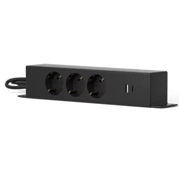 Stekkerdoos met USB - Verlengsnoer - Verlengkabel - 1,8M - Z, Verzenden, Zo goed als nieuw
