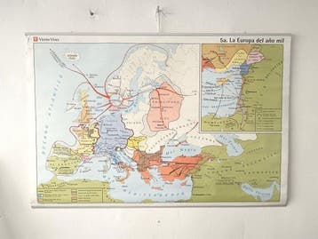 vincens vives - Kaart Europa van het jaar duizend / De