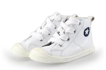 Jopper Hoge sneakers Jongens in maat 23 Wit, Verzenden, Schoenen, Zo goed als nieuw, Jongen of Meisje