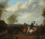 Circle of Philips Wouwerman (1619-1668) - Falconry Scene