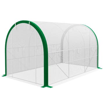 TRUUSK Tunnelkas 3,58 x 2,1 x 2,1 m - Foliekas met Roldeur -, Tuin en Terras, Verzenden