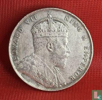 Straits Settlements 1 dollar 1907, Postzegels en Munten, Verzenden, Losse munt, Goud
