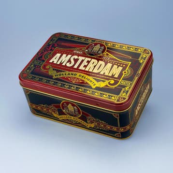 Speculaasblik Amsterdam deco ZONDER speculaas, Ophalen of Verzenden, Nieuw
