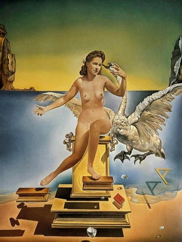 Salvador Dalí (after) - “Leda atomica, 1949”., Antiek en Kunst
