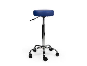Tabouret Blauw - Hoge uitvoering, In hoogte verstelbaar, Nieuw, Kunststof