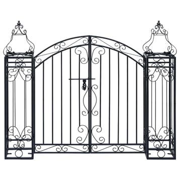 vidaXL Poort decoratief 122x20,5x100 cm smeedijzer, Verzenden, Nieuw