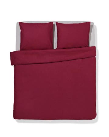 HEMA Dekbedovertrek 240x200/220cm zacht katoen rood, Verzenden, Nieuw, Rood