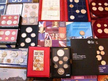 Wereld. 50+ Coin-sets | Silver Dollar | 1916-2013 | Large