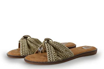 Graceland Slippers in maat 42 Beige, Slippers, Verzenden, Beige, Zo goed als nieuw