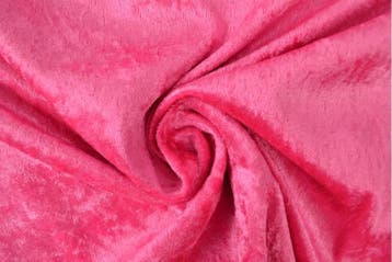 Crushed velvet stof - Zwart - Per meter, Hobby en Vrije tijd, 120 cm of meer, Ophalen of Verzenden, Roze, Polyester