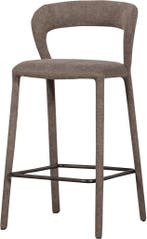 WOOOD Noble Barstoel - Geweven Stof - Taupe/Beige, Verzenden, Nieuw