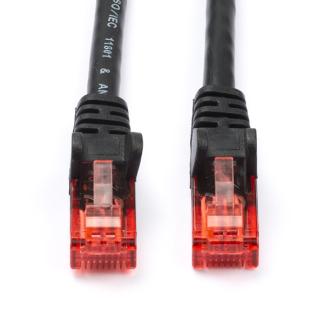 Internetkabel | Cat6 U/UTP | 15 meter (Zwart), Computers en Software, Pc- en Netwerkkabels, Nieuw, Verzenden