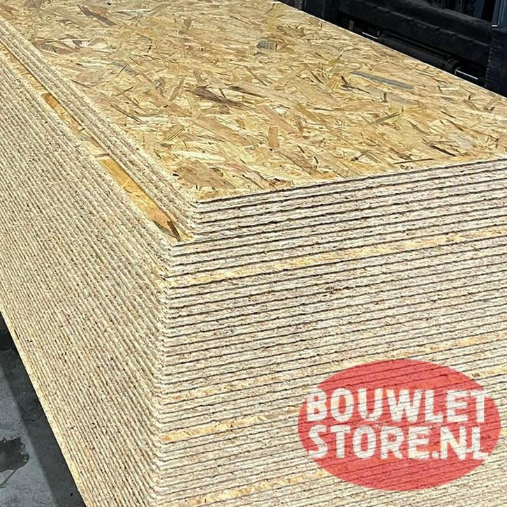 OSB platen | OSB 18 mm | 9 mm | 12 mm | 22 mm | OSB-3 plaat, Doe-het-zelf en Verbouw, Platen en Panelen, Nieuw, Minder dan 20 mm