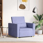 vidaXL Uittrekbaar slaapbank eenpersoons Jeans blauw 90 x, Verzenden, Nieuw