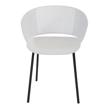 Eetkamerstoel  Kunststof Wit - Kuipstoel Wit - Stoel Wit, Huis en Inrichting, Stoelen, Ophalen of Verzenden, Nieuw, Wit