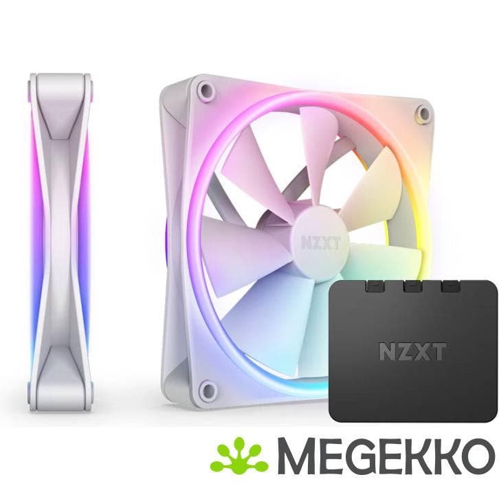 NZXT F140 RGB DUO - 140mm RGB Fan - Twin - White, Computers en Software, Computerkoelers, Nieuw, Verzenden