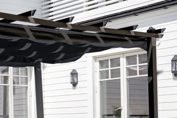 Pergola Eva - Zwart - Aluminium - 295x295cm - The Outsider, Verzenden, Nieuw