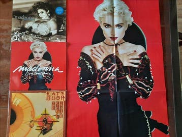 Madonna, Kate Bush - 3 x albums and Poster - Diverse titels, Nieuw in verpakking