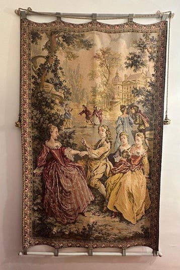Wandtapijt - 193 cm - 120 cm - Franse Jacquard-tapijt, Antiek en Kunst