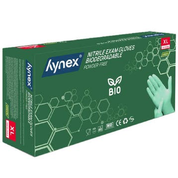 Nitril Handschoenen (Wegwerp) BIO Groen 100st. - Maat XL, Verzenden, Nieuw