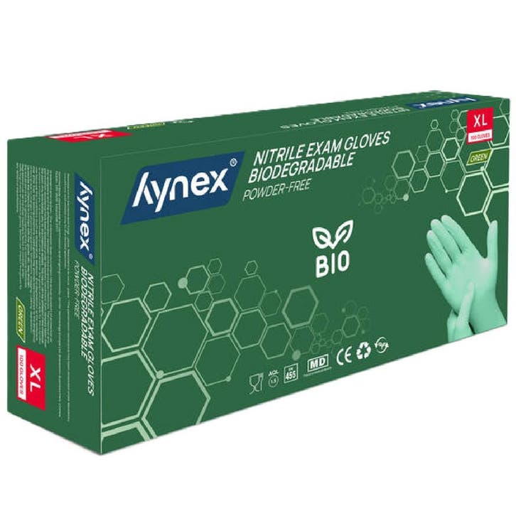 Nitril Handschoenen (Wegwerp) BIO Groen 100st. - Maat XL, Hobby en Vrije tijd, Taarten en Cupcakes maken, Nieuw, Verzenden
