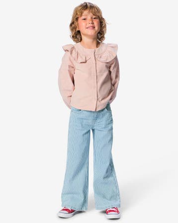 HEMA Kinderbroek regular fit streep denim, Verzenden, Nieuw