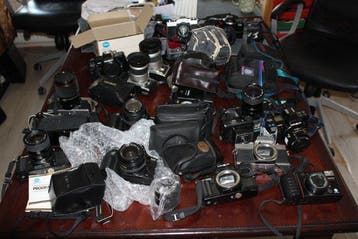 Minolta 7000 / Dynax 7000 - collection with 25 cameras +, Audio, Tv en Foto, Fotocamera's Analoog, Nieuw