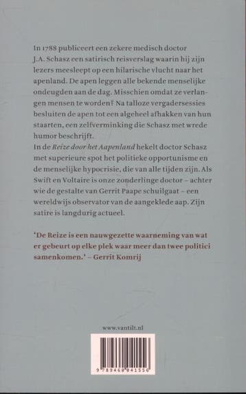 Reize door het Aapenland 9789460041556 J.A. Schasz, Boeken, Verzenden, Zo goed als nieuw, J.A. Schasz