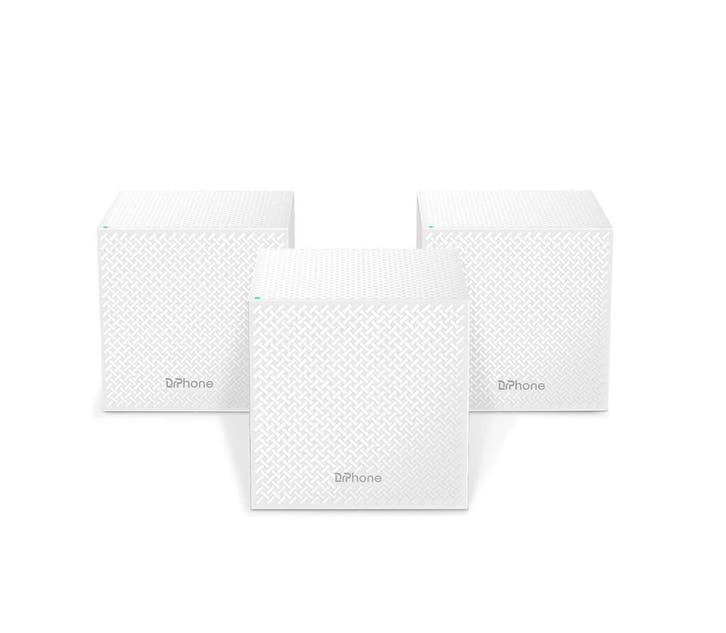 DrPhone NOVA2 – Mesh WiFi 6 - Router + 2x Satelliet - AC2100, Computers en Software, Netwerk switches, Verzenden