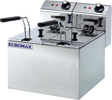 Euromax Professionele horeca friteuse dubbel 5 liter. Geschi, Verzenden, Nieuw in verpakking