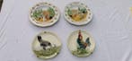 Wandbord (4) - Lot de 4 assiettes murales anciennes –