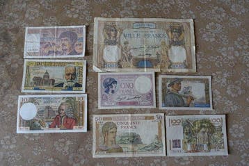 Frankrijk. - 8 Banknotes - various dates (Zonder