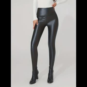Hoge Taille Kunstleren Legging - Stretchy & All-Season Comfo, Verzenden, Nieuw