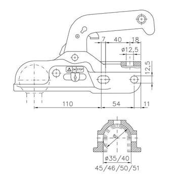 Kogelkoppeling WW 3000KG all-fit / ALBE 300R-BH -, Ophalen of Verzenden, Nieuw