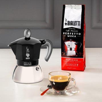 Bialetti Moka Induction - Percolator - Zwart - 4 kops, Verzenden, Nieuw