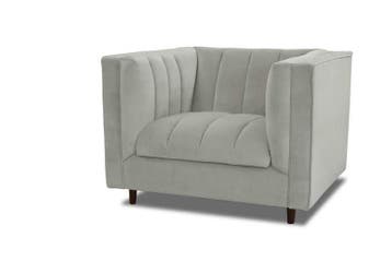 Fauteuil Joure - fauteuils - Zilver, Nieuw, Overige materialen