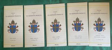 Alitalia Zes officiële brochure/vluchtprogramma gedrukt ter