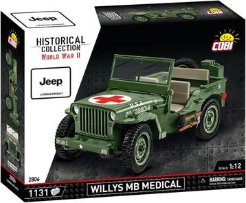 COBI 2806 Medical Willys MB (Leger bouwsets, Modelbouwsets), Verzenden, Nieuw