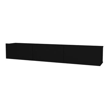 [en.casa] Tv-meubel Vihti zwevend 180x31x29,5 cm zwart, Verzenden, Nieuw