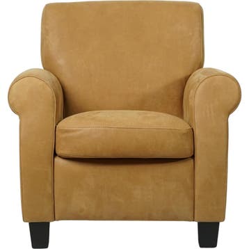 Set van 2 Leren fauteuils Perfection - Kenia Walnut, Nieuw, Ophalen of Verzenden, 75 tot 100 cm, Leer