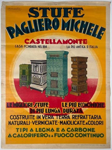 Stufe Pagliero Michele - Manifesto pubblicitario italiano