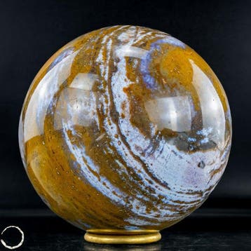 Natuurlijke Ocean-Jaspis bol - Zachte pasteltinten met