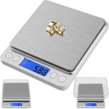 Ruhhy Digitale precisie weegschaal 500 g met lcd-display..., Ophalen of Verzenden, Nieuw