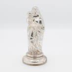 Zilverglas, boerenzilver Maria met kind - Glas - 1850-1900