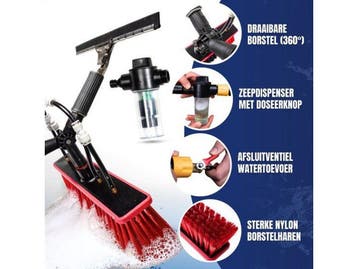 Aqualitá® Telescoopsteel Ramenwassen 9M - Telescopisch -, Verzenden, Nieuw