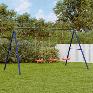 vidaXL Schommelset met schommels en trapeze, Verzenden, Nieuw