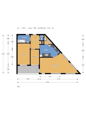 Te Huur 3 Kamer Appartement Snoekbaarssingel In Den Haag, Huizen en Kamers, Huizen te huur, Den Haag, Den Haag, Direct bij eigenaar